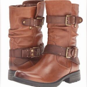 Earth Everwood Brown Leather Boot NWOB